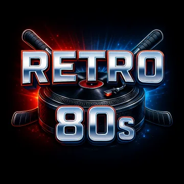 Retro 80s setlist artwork